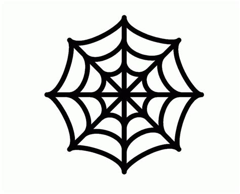 Printable Spider Web Coloring Home