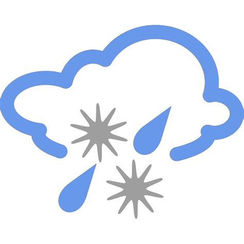 Hail And Rain Weather Symbol Png Svg Clip Art For Web Download Clip