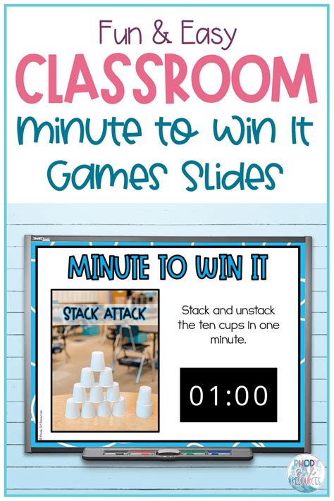 14 Fun And Easy Classroom Minute To Win It Games Rhody Girl Resources