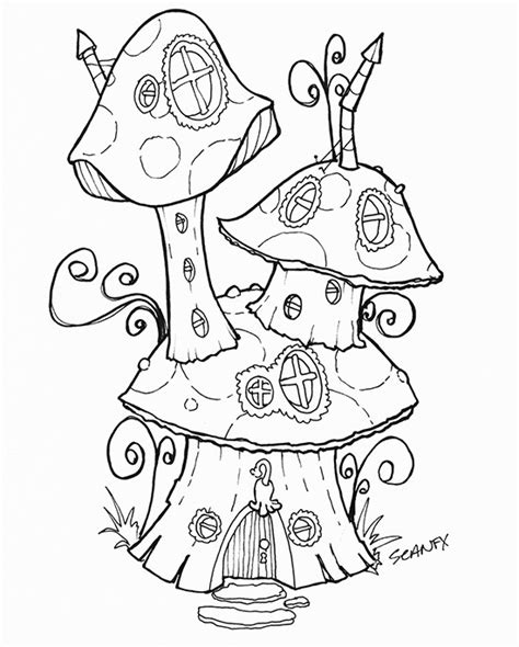 Search through 623,989 free printable colorings at getcolorings. Free Fairy House Download | Colorbook 4 Nerdlings
