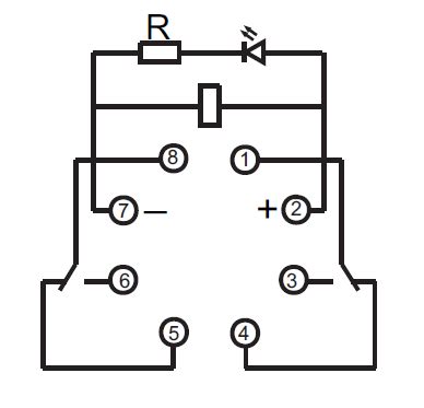 Finder Relay Pin Wiring Diagram Pin Relay Connection Diagram