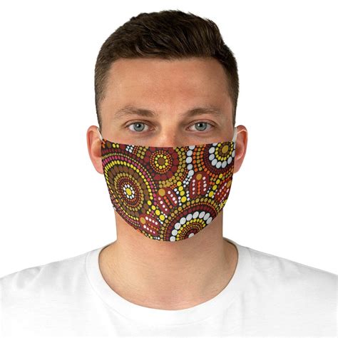 Aboriginal Face Mask Aboriginal Art Aboriginal Art Facemask Etsy Canada