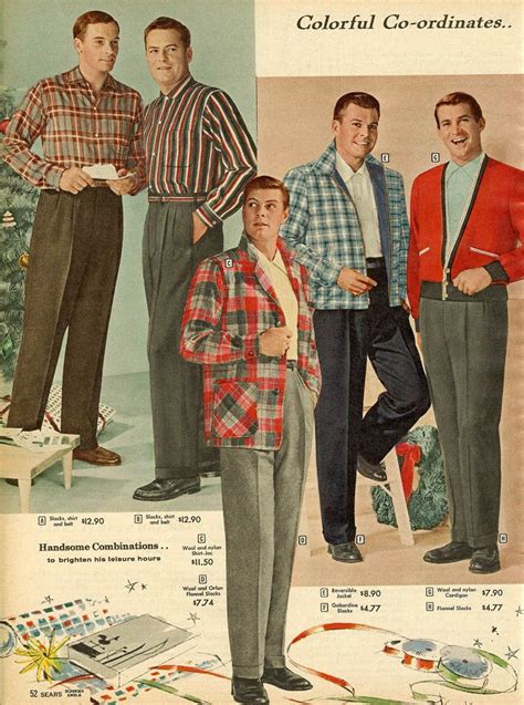1958 Mens Trousers 60s Mens Fashion Vintage Mens Fashion Christmas