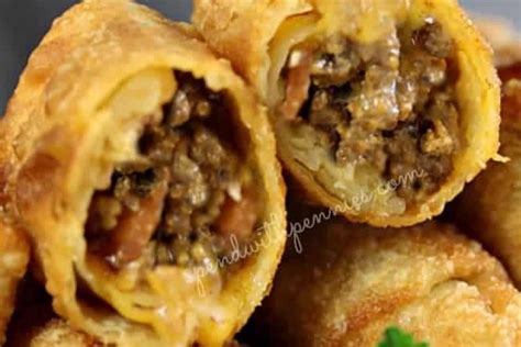 Bacon Cheeseburger Egg Rolls Spend With Pennies