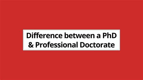 Phd Vs Professional Doctorate Whats The Difference 2023