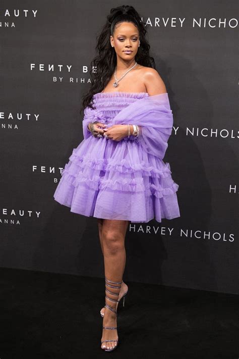 Rihanna Wore A Little Princess Dress To Her London Fenty Beauty Launch