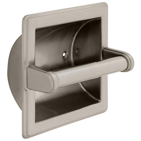 Bath Unlimited 9097sn Recessed Toilet Paper Holder With Beveled Edges