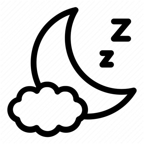 Moon Night Sleep Sleepy Time Wellness Zzz Icon Download On