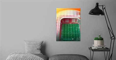 emirates stadium top view poster by arsenal displate