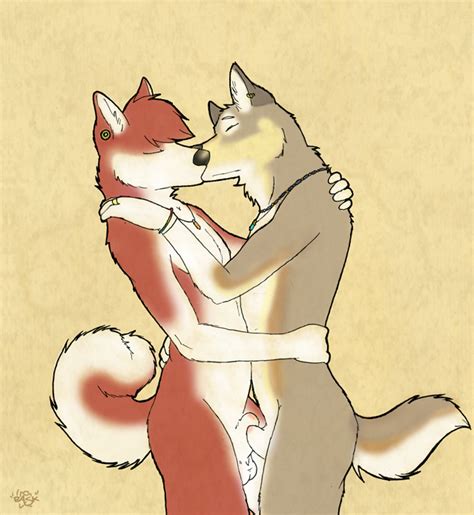 Rule 34 Anthro Bask Canine Couple Frottage Fur Furry Gay