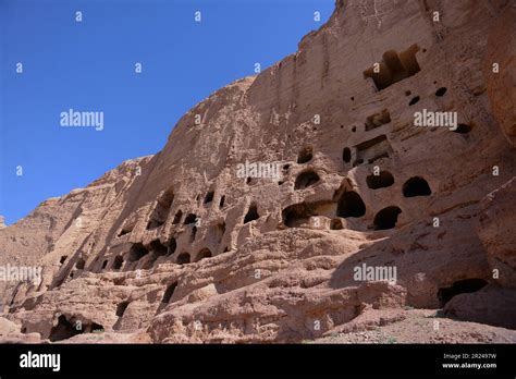 Ancient Caves Around The Buddahs Of Bamyan Afghanistan Stock Photo Alamy