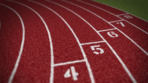 Animation Of A 200 Meter Athletics Running Race In Real Time From A