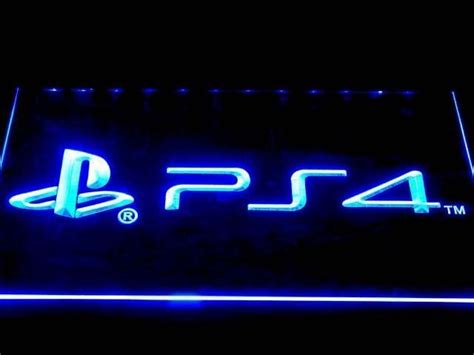 Playstation 4 Led Sign Onoff Switch Ps4 Neon Light Sign Room Gamer