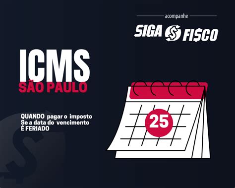 Icms Vencimento Em Sp Siga O Fisco