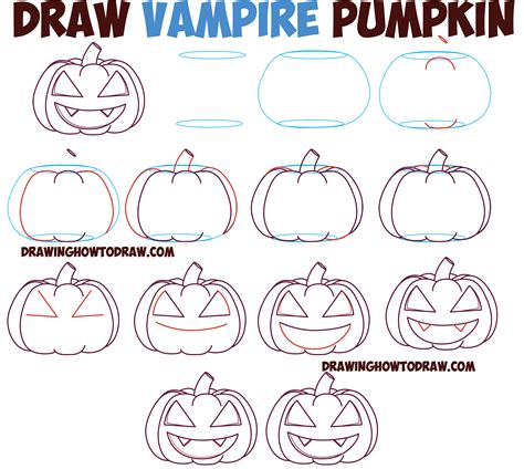 Maybe you would like to learn more about one of these? Huge Guide to Drawing Cartoon Pumpkin Faces / Jack O ...