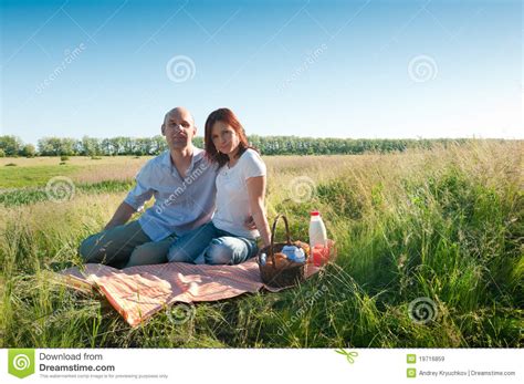 Couple Having Picnic Stock Image Image Of Park Happiness 19716859