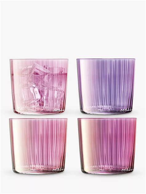 Lsa International Gems Tumbler Glasses Set Of 4 310ml Garnet