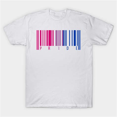Bisexual Pride Flag Barcode Design Bi Pride T Shirt TeePublic