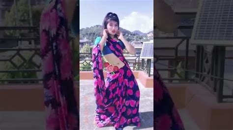 nepali cute girl dancing in saree youtube