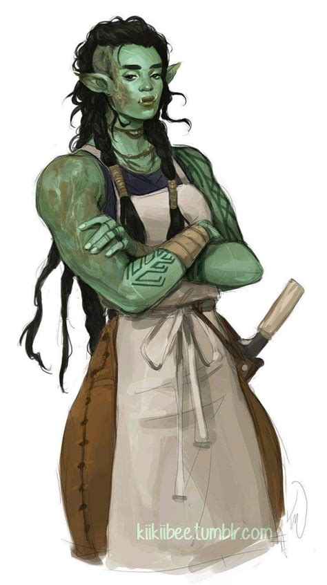 Pin By Roberta Nichols On Dnd Races Female Orc Character Art