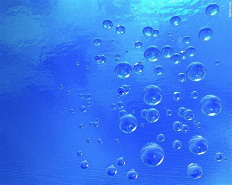Wallpaper Water Blue Underwater Bubbles Circle Drop Line