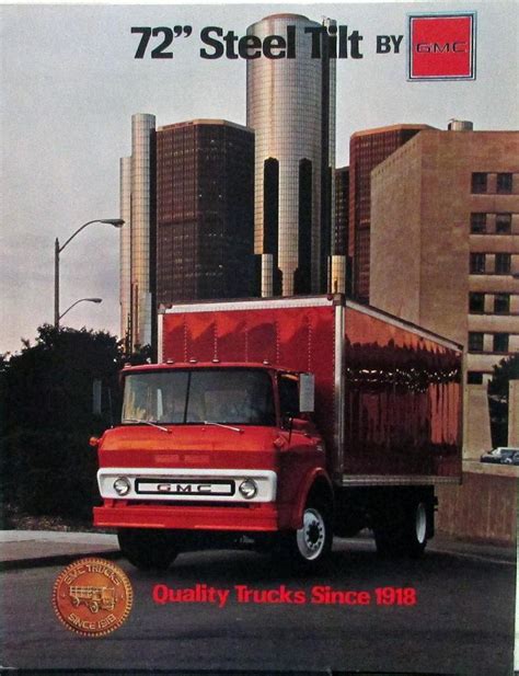1979 Gmc 72 Inch Steel Tilt Truck Cab Series 6000 7000 Sales Brochure