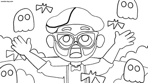 The best free excavator coloring page images. Free Printable Blippi Coloring Pages For Kids | WONDER DAY