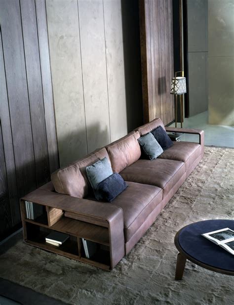 Modular Sofa With Shelf On The Armrests Idfdesign
