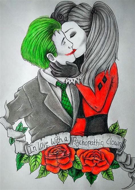 It's supposed to be that way geeeeeeeeeez *giggle* i hear the merry go round. Joker and Harley Quinn tattoo design by LouLouLand on ...