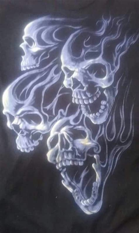 Smoke Skulls Skull Pictures Bone Art Custom Paint Motorcycle