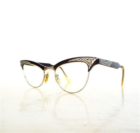 50s cat eye glasses vintage 1950s by smallearthvintage on etsy