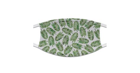 Tropical Leaves Cloth Face Mask T Shirt Fabric Personalized