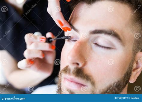 Woman Making Beauty And Make Up Treatment In A Saloon Stock Image Image Of Parlor Fashion