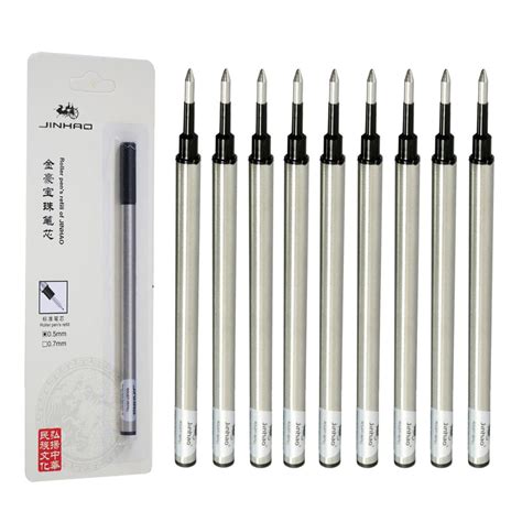 10pcs Ballpoint Pen Refill Jinhao Standard Black And Blue