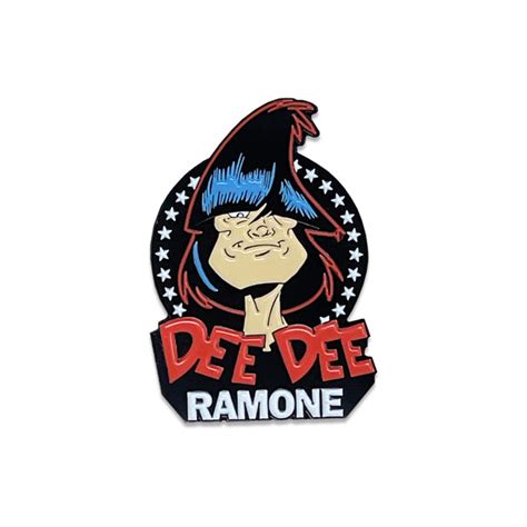 Dee Dee Toon Head Enamel Pin Dee Dee Ramone