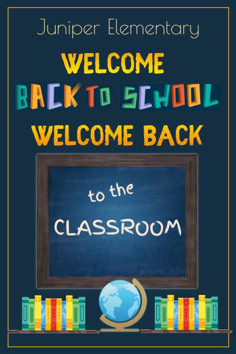 Welcome Back To Class Template Postermywall