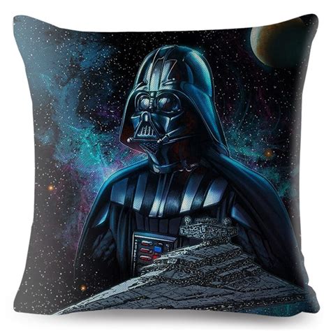 Movie Star Wars Print Pillow Cover 4545cm Square Cushion Cover Beige