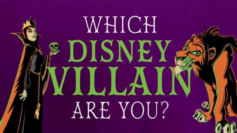 Quiz Which Disney Villain Are You