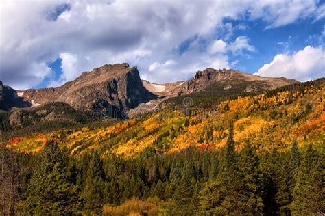 Fall Colors At Rocky Mountain National Park Colorado Stock Photo