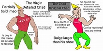 The Virgin Detailed Chad vs The Chad Original Chad : r/virginvschad