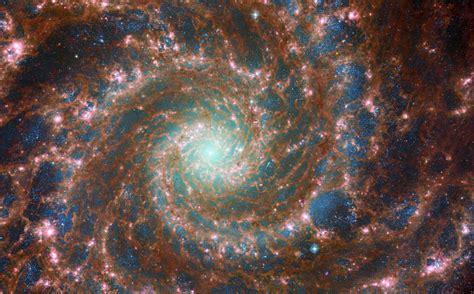 webb and hubble observe messier 74 in multiple wavelengths sci news