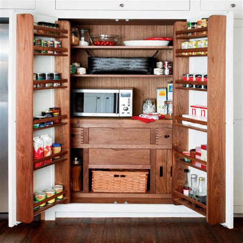 Mueble para microondas y horno electrico/ @sarmientosmys. Wooden kitchen storage | Kitchen larder | Ideal Home