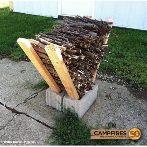 Diy Firewood Rack 50 Campfires
