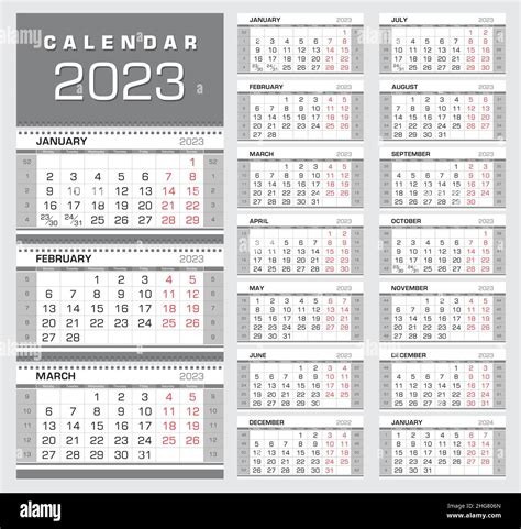 Calendrier 2023 Avec Numéros De Semaines Calendrier 2023
