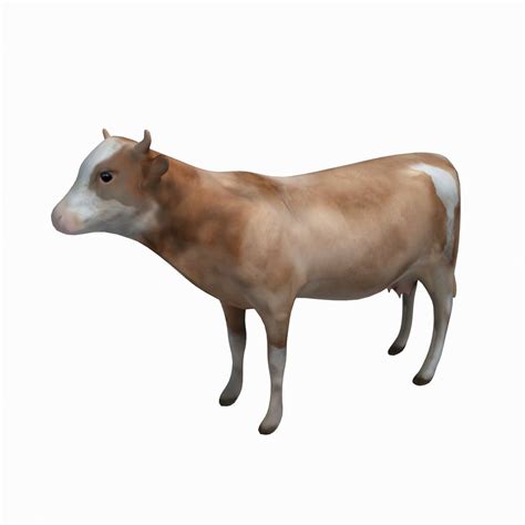 Rigged Cow 3d Models For Download Turbosquid