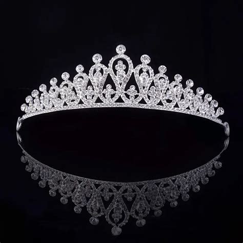 Silver Bridal Tiara Crown Vintage Bride Wedding Tiaras And Crowns For