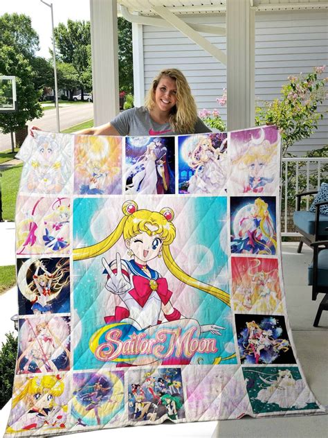 Sailor Moon Fleece Blanket Usagi Tsukino Blanket Sailor Moon Etsy