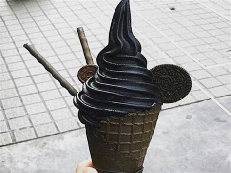 Black Ice Cream Is Instagrams Latest Food Trend But You Wont Believe