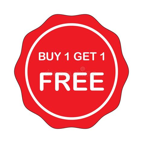 Buy 1 Get 1 Freered Ribbon Seal For Sale Tag Banner Sticker Label
