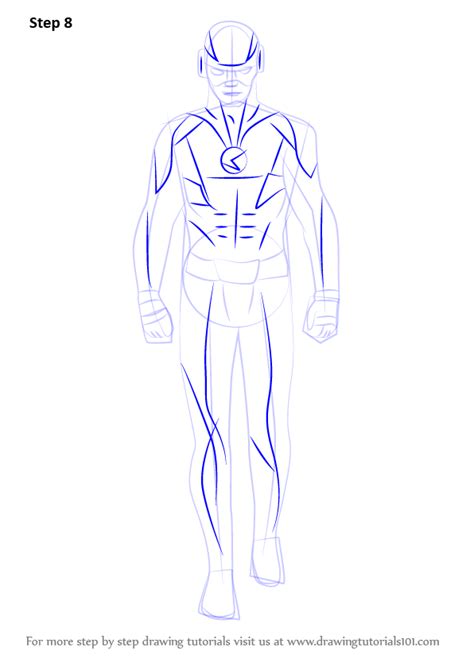 Draw the edge of the flash's mask by drawing an angled line across his face. Step by Step How to Draw Reverse Flash ...